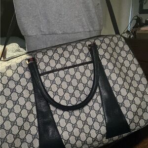 Vintage Gucci Sherry monogram weekender bag